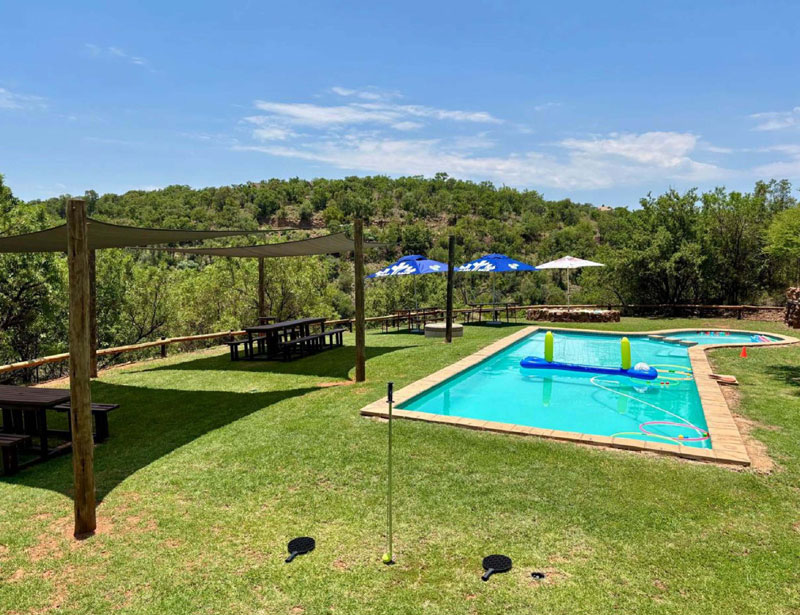 Entertainment area at Elements Private Golf Reserve in Limpopo