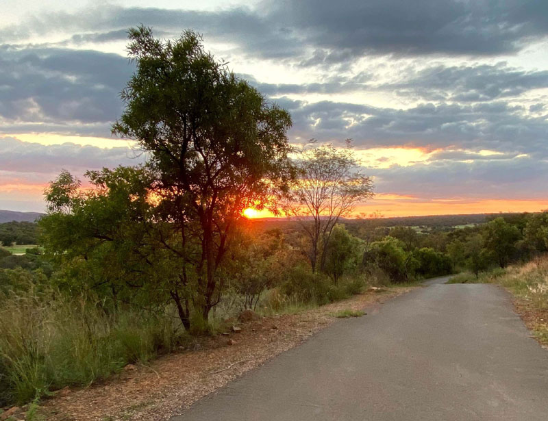 Sunset at Elements Private Golf Reserve in Limpopo